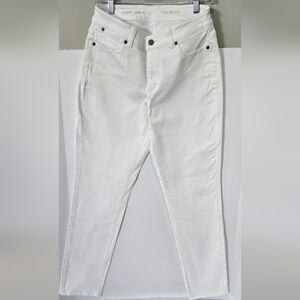 Talbots Curvy Ankle Jeans - Bright White Denim - Women's Size 6